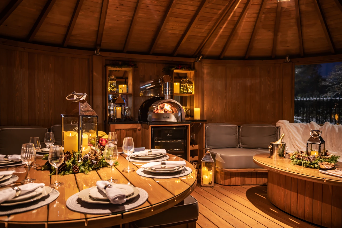 Crown Pavilions showsite at Van Hage Garden Centre, Hertfordshire